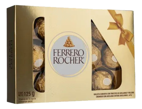 Chocolates Ferrero Rocher Clásicos | Caja 10 Pzas