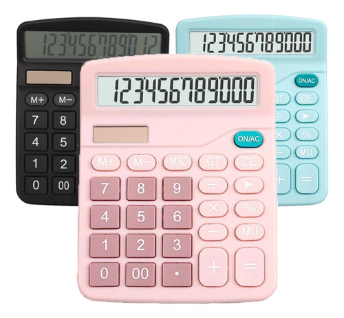 Calculadora Electrónica Pantalla Grande Financiero Negro