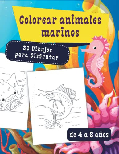 Colorear Animales Marinos 30 Dibujos Para Disfrutar De 4 A 8