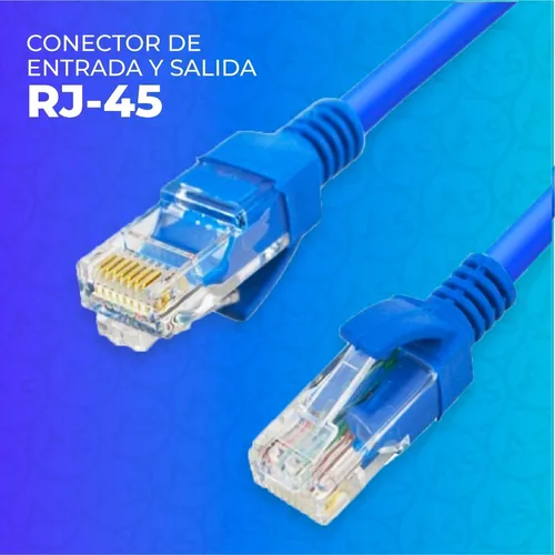 Cable De Red Lan Ethernet 5 Metros Para Internet Cat 5e