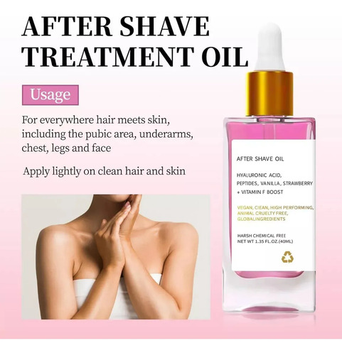 Aceite After Shave Para Mujeres Piel Suave, Aceite After Sha