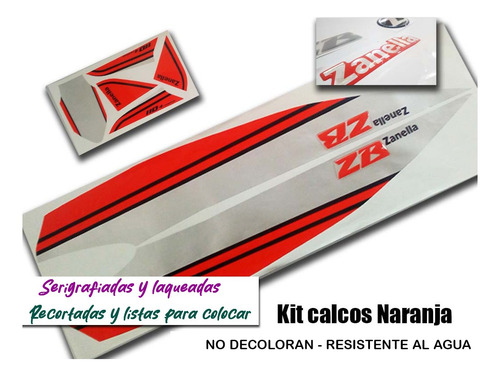 Kit Calcos Zanella Zb Completo - Calidad