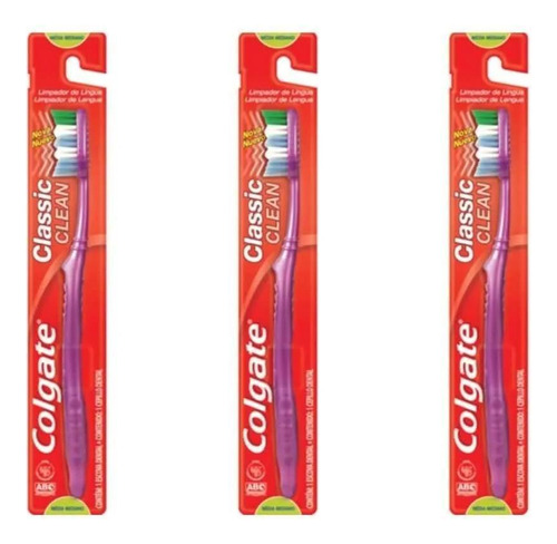 Colgate Classic Escova Dental Macia Kit Com 3 Unidades