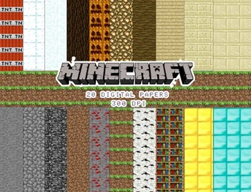 Kit Papel Digital Minecraft