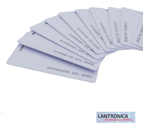 Imagen 3 de 9 de Tarjetas X 100 De Proximidad Numeradas 125khz Rfid