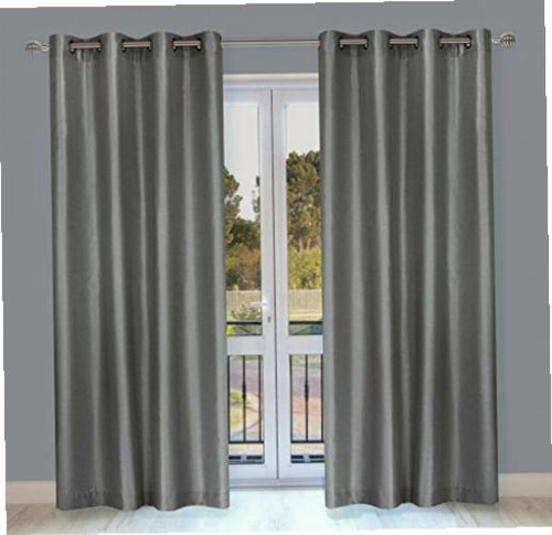 Lj Home 56 X88 2-piece Curtain Set, Grey Color Gris