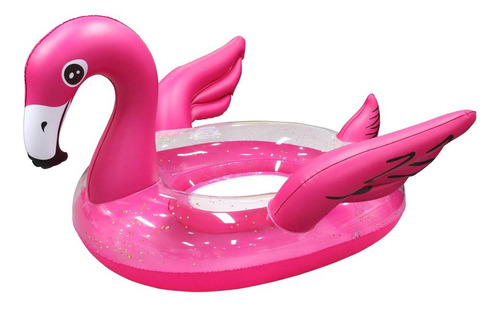Inflable Gigante Flotador Acuatico Modelo Flamenco Color Rosa Chicle