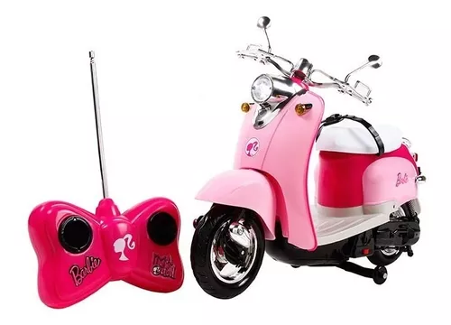 Carro Moto Controle Remoto Barbie Disney Candide