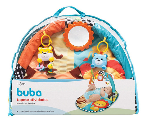Imagem 2 de 3 de Tapete De Atividades Infantil - Amiguinhos Da Selva - Buba