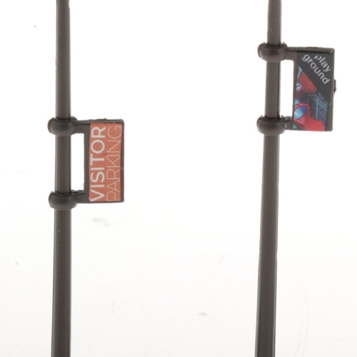 3 Piezas 1/87 Ho Escala Postes De Cable Postes Para Maqueta