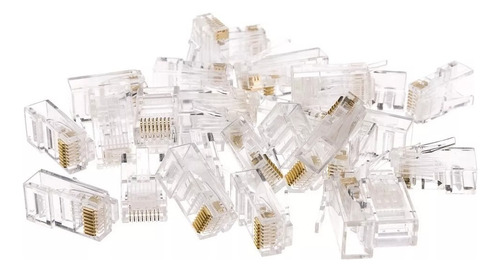 Ficha Rj45 Cable De Red Utp Cat 5e Skyway Pack X 100 U