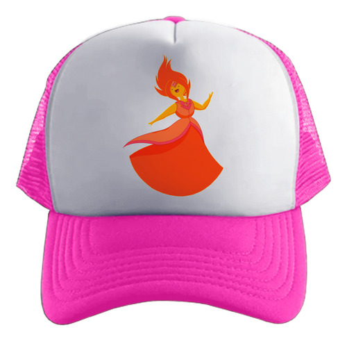 Hora De Aventura Princesa Flama Gorra Friki Tu Eres Rosa Chicle Talle Único Regulable Hora De Aventura Princesa Flama