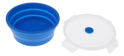 Cuenco Plegable De Silicona Azul De 400 Ml