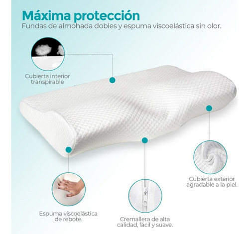 Almohada Cervical Para Cuello Viscoelástica