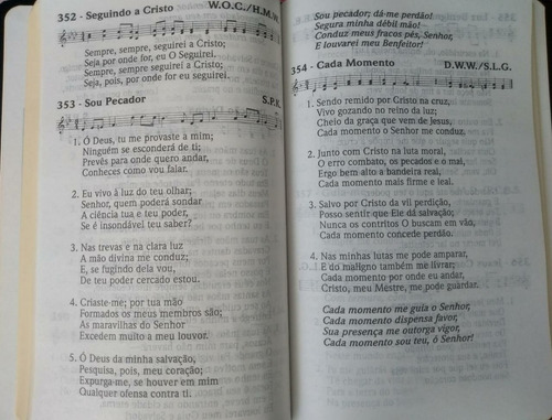 Kit 12 Hinários Cantor Cristão Letra Grande 14x21 - Preta