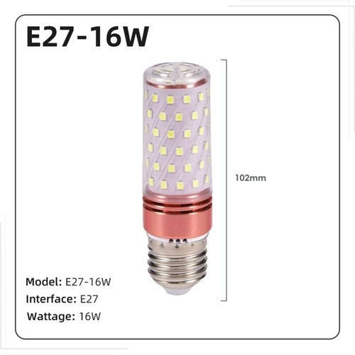 Lâmpada 4500k Super Led 16w Milho E27 3 Cores Bivolt 5 Peças
