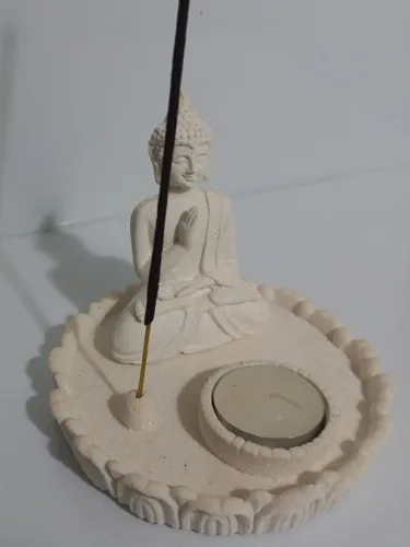Mini Buda. Portavela E Incienso