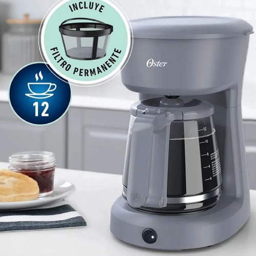 Imagen 3 de 7 de Cafetera De Filtro Permanente Oster 12 Taza Cafe Jarra Vidri