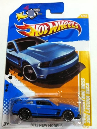 Hot Wheels 2012 Mustang Boss 302 Laguna Seca Escala 1/64