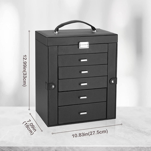 Caja Organizadora De Joyas Grande ProCase Color Negro ProCase PC-08363014