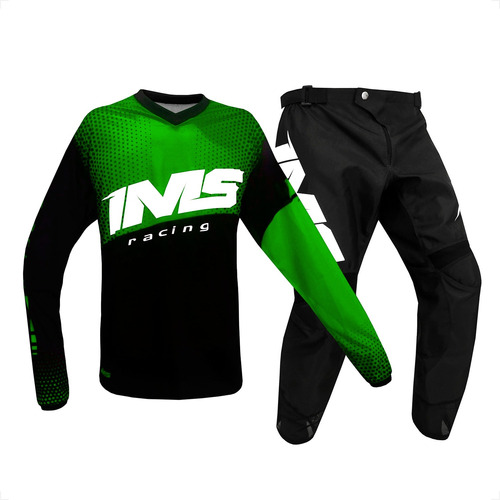 Conjunto Ims Mx Verde/preto Camisa + Calça Nf Novo