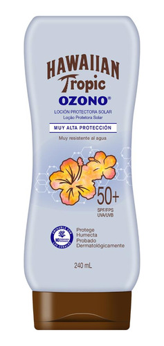 Protector Solar Loción Hawaiian Tropic Ozono Fps 50+  240ml