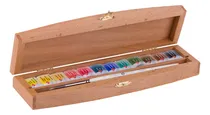 Comprar Acuarelas White Nights En Pastillas Estuche Madera X12 Color