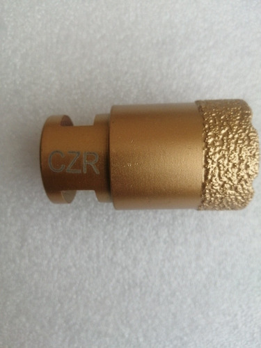 Imagen 3 de 4 de Copa Broca Diamantada Perforación 40mm Porcelanato Mármol