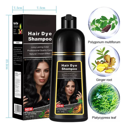 Shampoos Instantâneos Para Tingir O Cabelo 500ml.da1