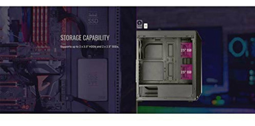 Aerocool Shard Rgb Gabinete Cristal Templado Estuches, Color