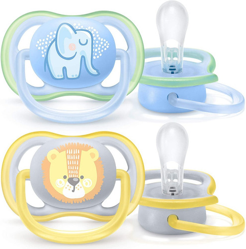 Kit 2 Chupetas Originais Philips Avent 0-6 Meses Menino