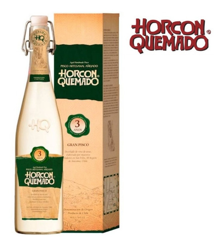 Pisco Horcón Quemado 46º 3 Años 645cc