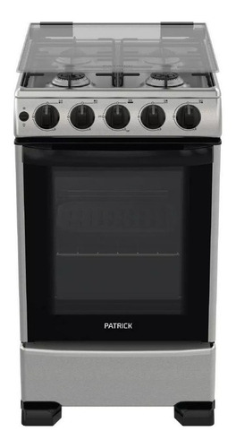 Imagen 1 de 3 de Cocina Patrick Diseño CP9750I gas natural 4 hornallas inoxidable 220V puerta con visor 54.72L
