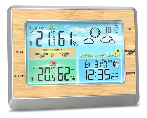 Temperatura De Estación Meteorológica, 6 Fases, Led, Humedad