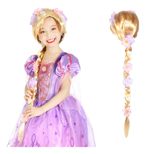 Peluca Princesa Rapunzel Enredados Para Niñas Envio Gratis A