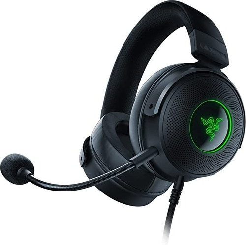 Audifonos Gamer Usb Razer Kraken V3 Chroma Rgb Triforce Color Negro