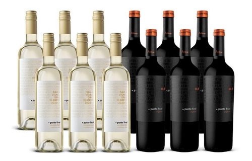 Imagen 7 de 10 de Vino Punto Final Malbec Y Sauvignon Blanc 2 Cajas X 6