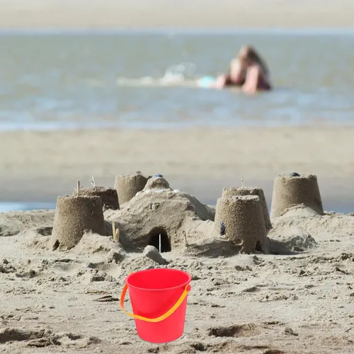 Toyvian Set De 24 Piezas De Cubos De Playa Y Juguetes De Arena - Mini Cubos De Plástico De Colores Surtidos De 12x12x9 Cm - Ideal Para Jugar En La Playa, Jardín O Piscina