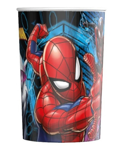 Vaso Spiderman Plastico Licencia Oficial Producto 240cc