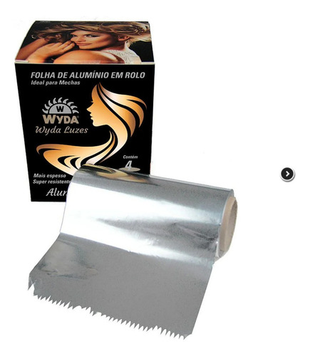 Rolo Papel Alumínio Mechas Luzes Reflexo 12cm X 200 Metros
