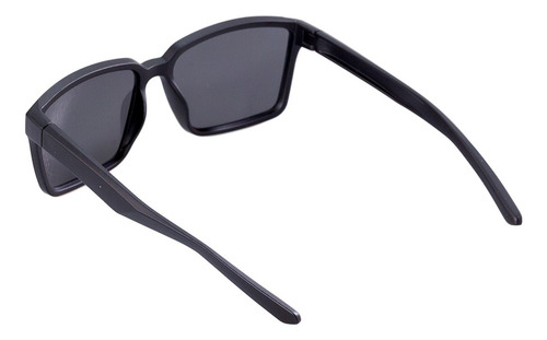 Óculos Sol Masculino Preto Polarizado Emborrachado Desenho Liso