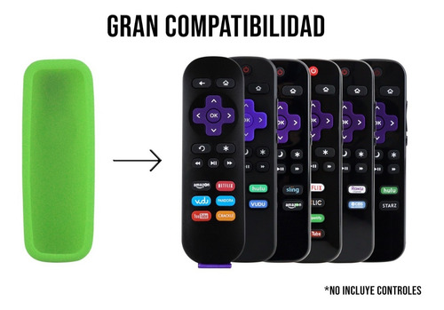 Imagen 2 de 10 de Funda Para Control Roku Tv Aparatos Express Premiere Stick