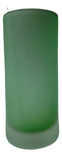 Vaso Grande Cristal Murano Opaco Verde Base Gruesa (Usado)