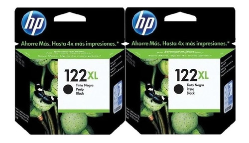 Dual Pack Cartucho De Tinta Original Hp 122xl Negro Y Color