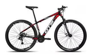 Bicicleta Aro 29 Gts Alumunio Rdx 21v Câmbio Shimano A Disco Cor Preto/vermelho Tamanho Do Quadro 17