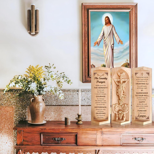 Regalo Cristiano De Oración De Serenidad, Estatua De Jesús,