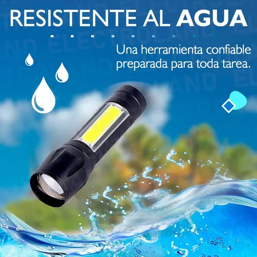 Mini Linterna Led Recargable Bolsillo, Zoom Camping Tactica Color