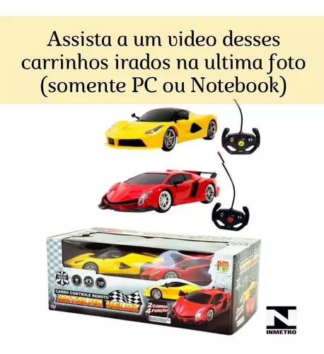 Carro controle remoto sem fio Racing 4 funções recarregável – DM Toys