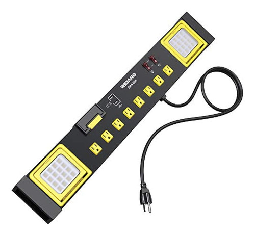 Webang Heavy Duty Metal Power Strip Surge Protector Con 8 Sa