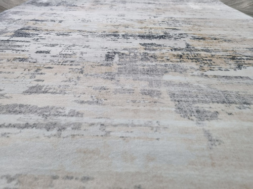 Alfombra Tapete Para Sala Moderna Gris Claro 2.0x3.0 Mts
